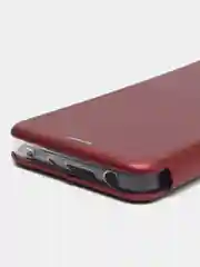 Багровый чехол книжка для Xiaomi Poco X4 Pro 5G (Поко Х4 Про)