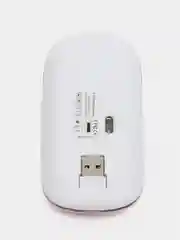 Розовый беспроводная бесшумная мышь, с подсветкой RGB