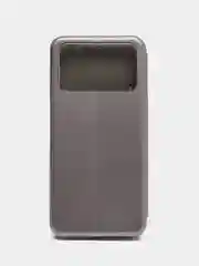 Серебряный чехол книжка для Xiaomi Poco X4 Pro 5G (Поко Х4 Про)