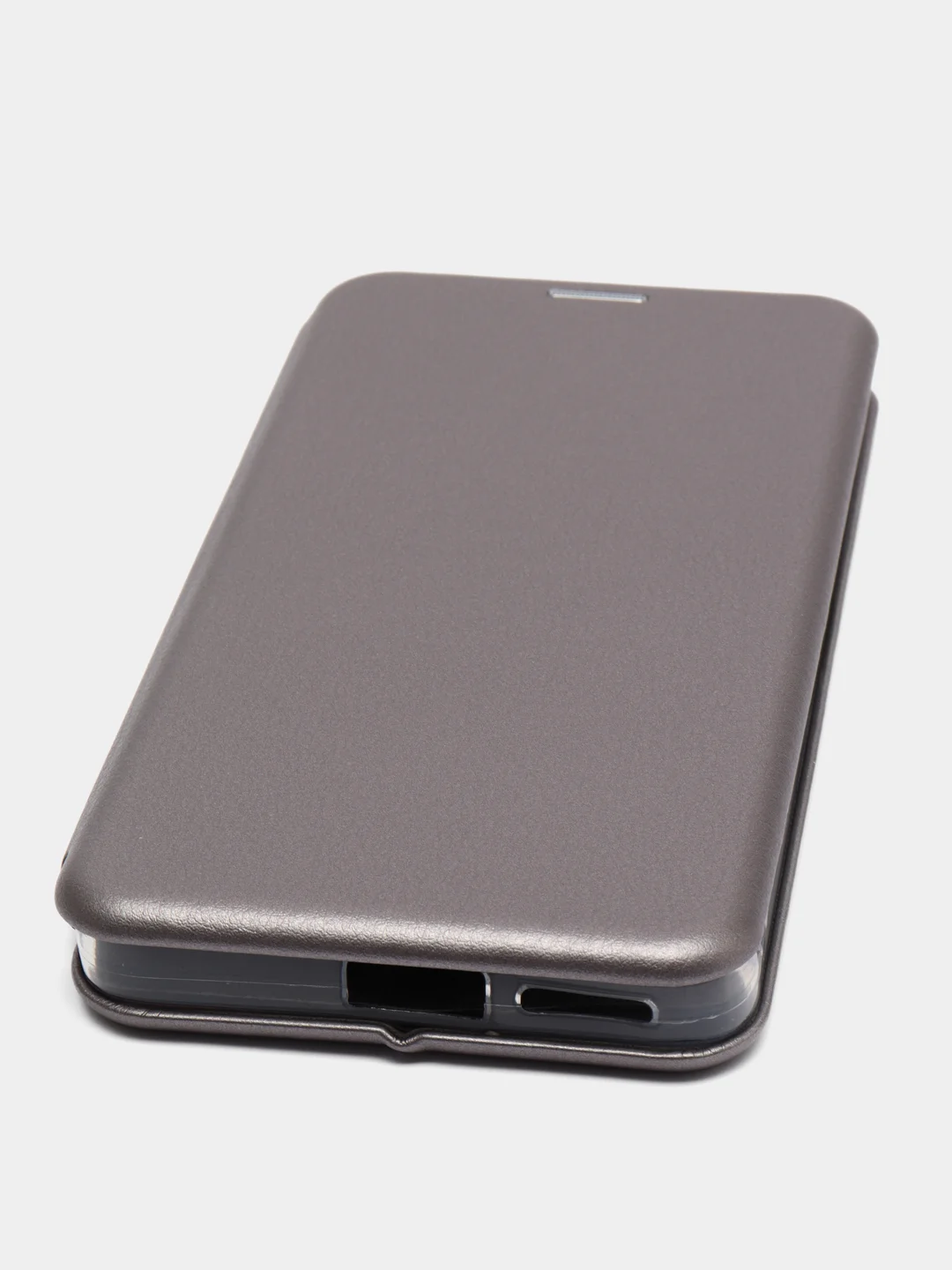 Серебряный чехол книжка для Xiaomi Poco X4 Pro 5G (Поко Х4 Про)