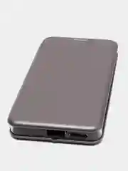 Серебряный чехол книжка для Xiaomi Poco X4 Pro 5G (Поко Х4 Про)
