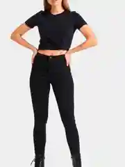 Тёмно-серый женские джинсы skinny