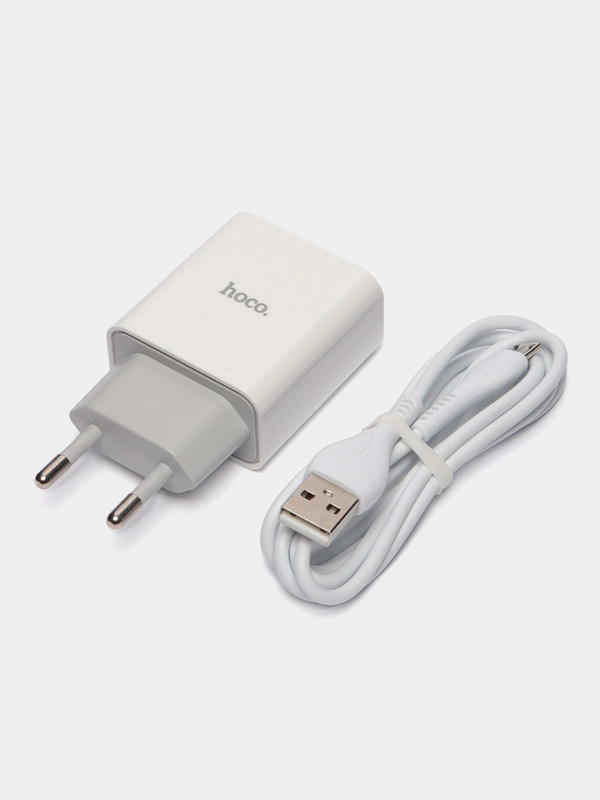 Сетевое зарядное устройство Hoco C81A Asombroso + кабель Micro USB