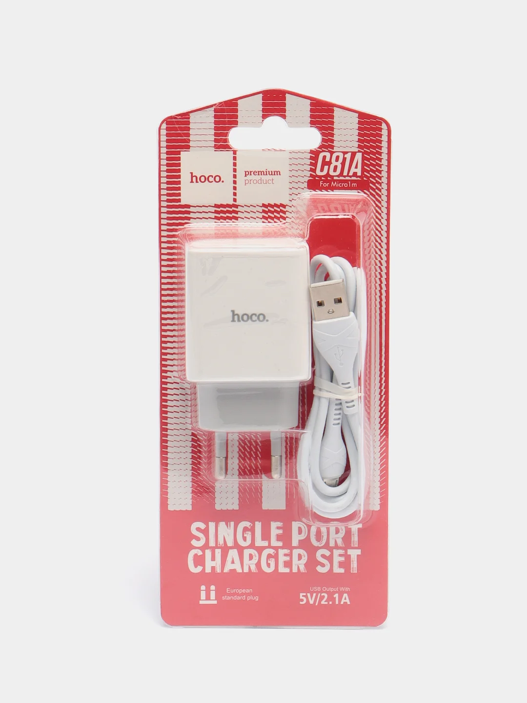 Сетевое зарядное устройство Hoco C81A Asombroso + кабель Micro USB