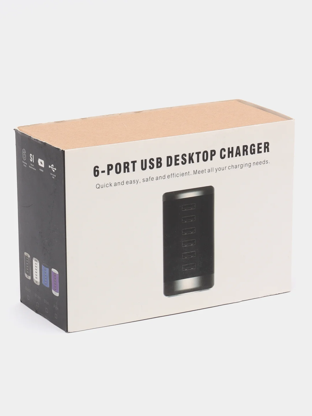 Белый зарядное устройство с 6-USB выходами / USB Hub станция