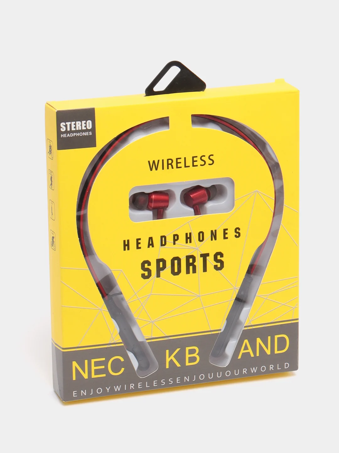 Красный беспроводные наушники Wireless Sport Earphone Neckband