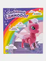 Желтый игрушка "Любимый единорог", светомузыкальные эффекты