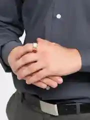 Белый перстень мужской