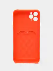 Рыжий чехол для Iphone 11, 12, 13, Pro Max / с картхолдером / с карманом