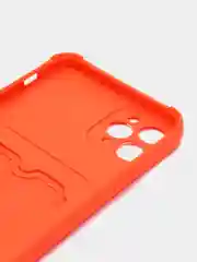 Рыжий чехол для Iphone 11, 12, 13, Pro Max / с картхолдером / с карманом