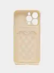 Молочный чехол для Iphone 11, 12, 13, Pro Max / с картхолдером / с карманом