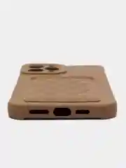 Бежевый меланж чехол для Iphone 11, 12, 13, Pro Max / с картхолдером / с карманом