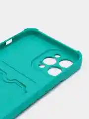 Зеленый чехол для Iphone 11, 12, 13, Pro Max / с картхолдером / с карманом