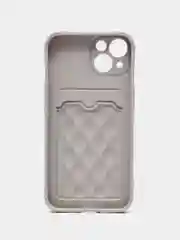 Серый чехол для Iphone 11, 12, 13, Pro Max / с картхолдером / с карманом
