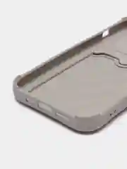 Серый чехол для Iphone 11, 12, 13, Pro Max / с картхолдером / с карманом