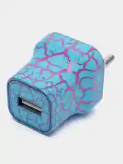 Синий сетевое зарядное устройство 1 USB СЗУ блок питания адаптер для розетки 1А