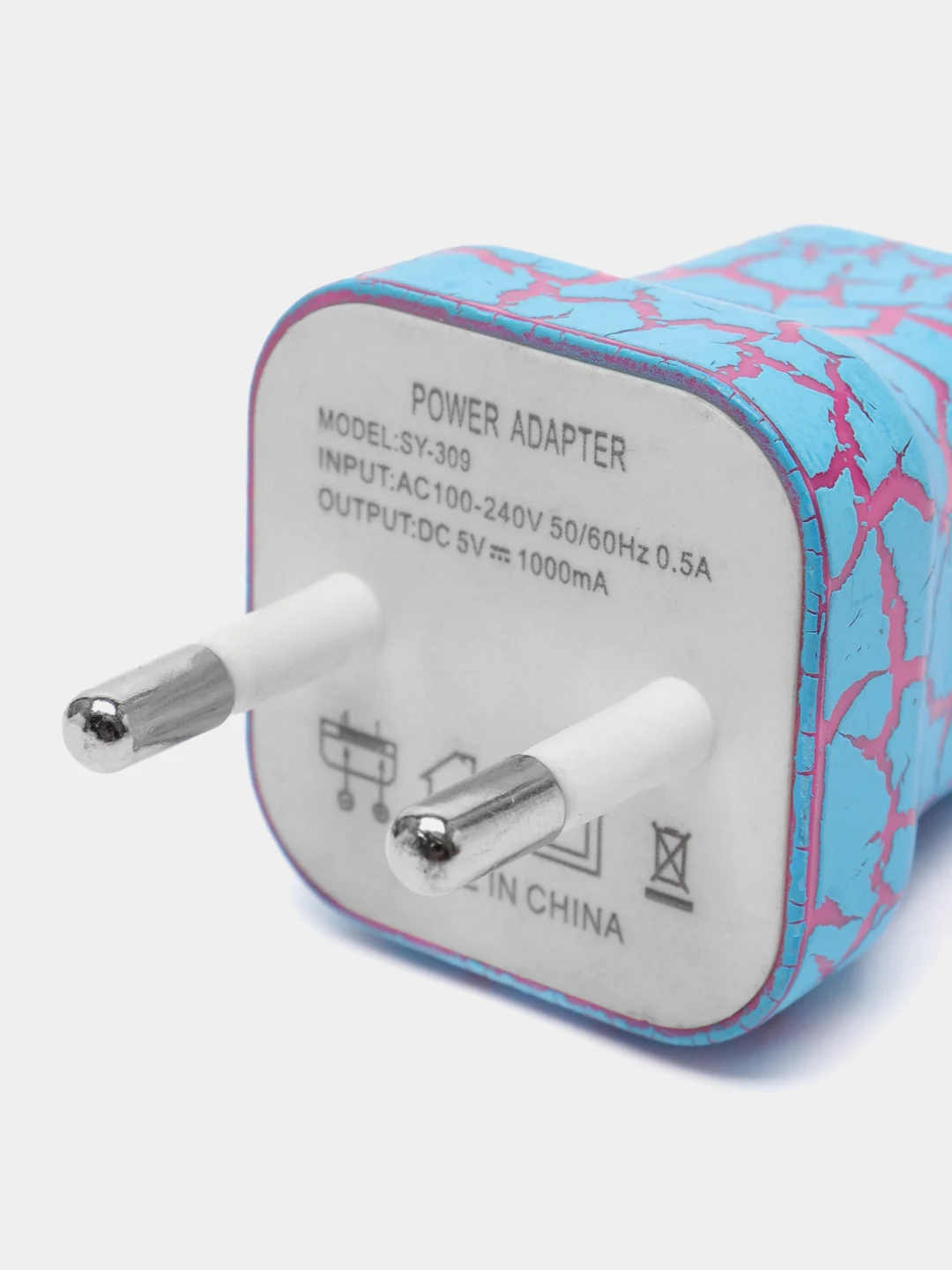 Белый сетевое зарядное устройство 1 USB СЗУ блок питания адаптер для розетки 1А
