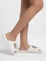 Белый тапочки домашние женские
