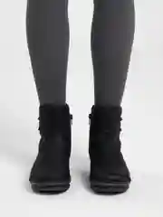Черный полусапожки утепленные Rieker, женские