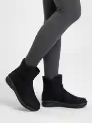 Черный полусапожки утепленные Rieker, женские