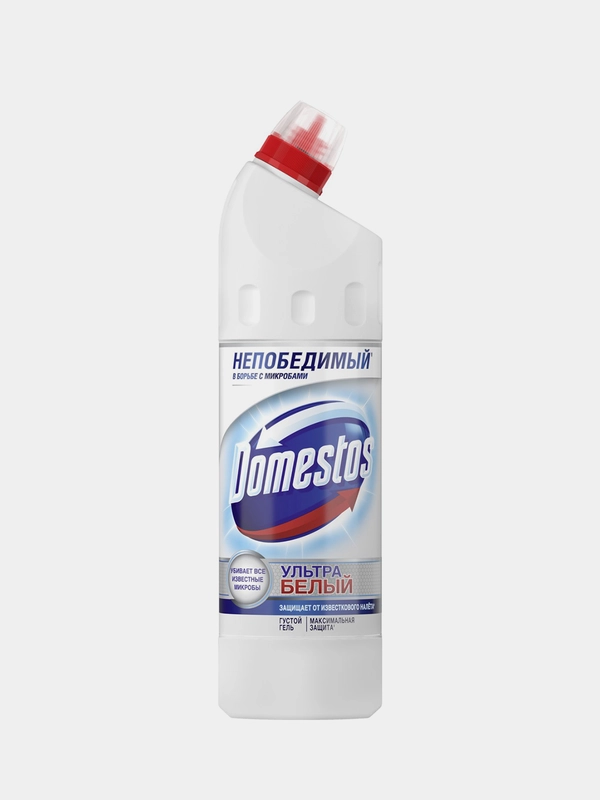Чистящее средство для туалета Domestos, "Ультра белый", гель, 500 мл