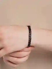 Серебряный браслет мужской из нержавеющей стали. Цепочка на руку