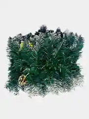 Зеленый гирлянда хвойная, еловые ветки с шишками и ягодами, уличная гирлянда новогодняя 180см