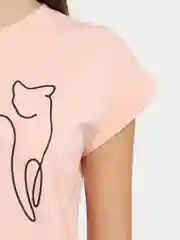 Пудровый футболка женская oversize