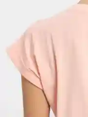 Пудровый футболка женская oversize