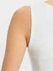 Молочный топ женский, в рубчик