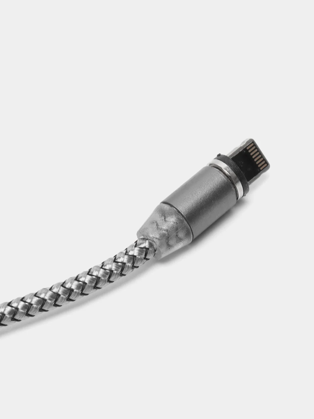 Кабель FUMIKO MC1 Lightning, 2.4A, магнитный, серый, 1 м