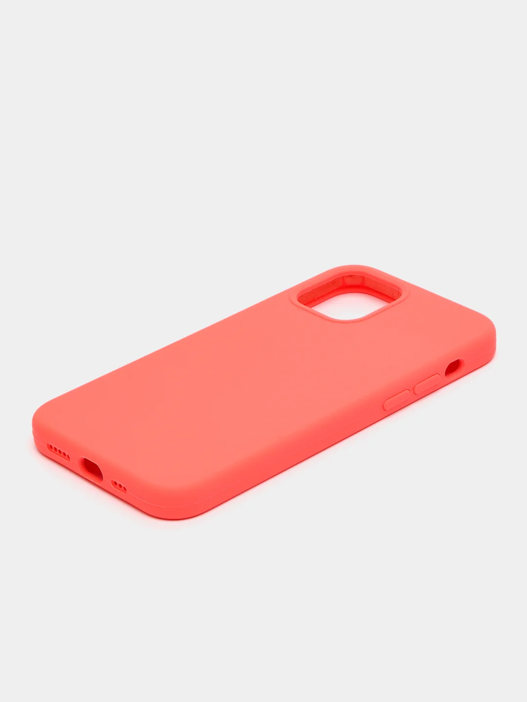 Кораллово-розовый чехол для iPhone 12/12Pro, силиконовый