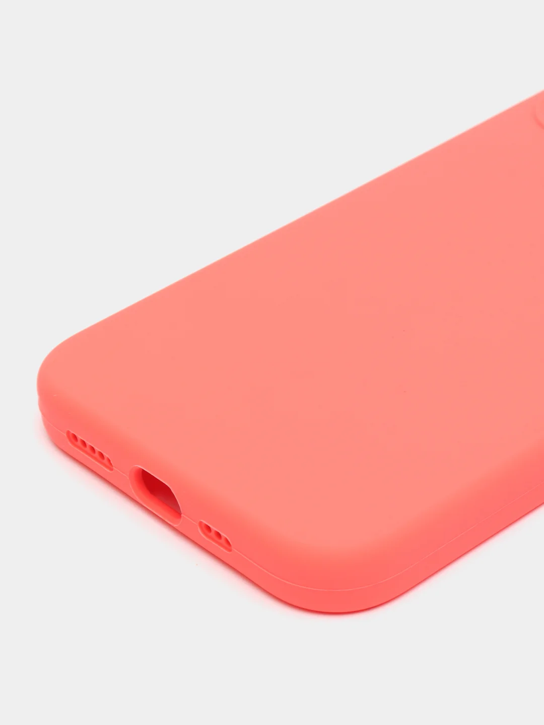 Кораллово-розовый чехол для iPhone 12/12Pro, силиконовый