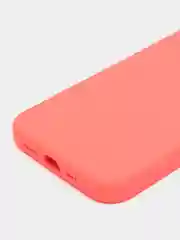 Кораллово-розовый чехол для iPhone 12/12Pro, силиконовый