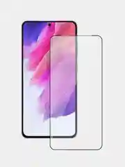 Черный защитное стекло 9D для Samsung Galaxy S21 FE, Самсунг Галакси С21 ФЕ
