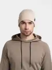 Хаки шапка бини с надписью TRUE, унисекс