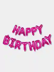 Фуксия воздушные шары Happy Birthday