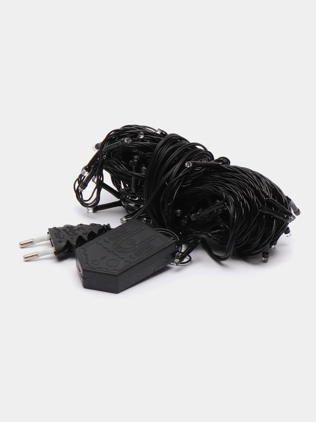 Гирлянда-нить, IP20, тёмная нить, 100 LED, свечение синее, 8 режимов, 220 В, 10 м