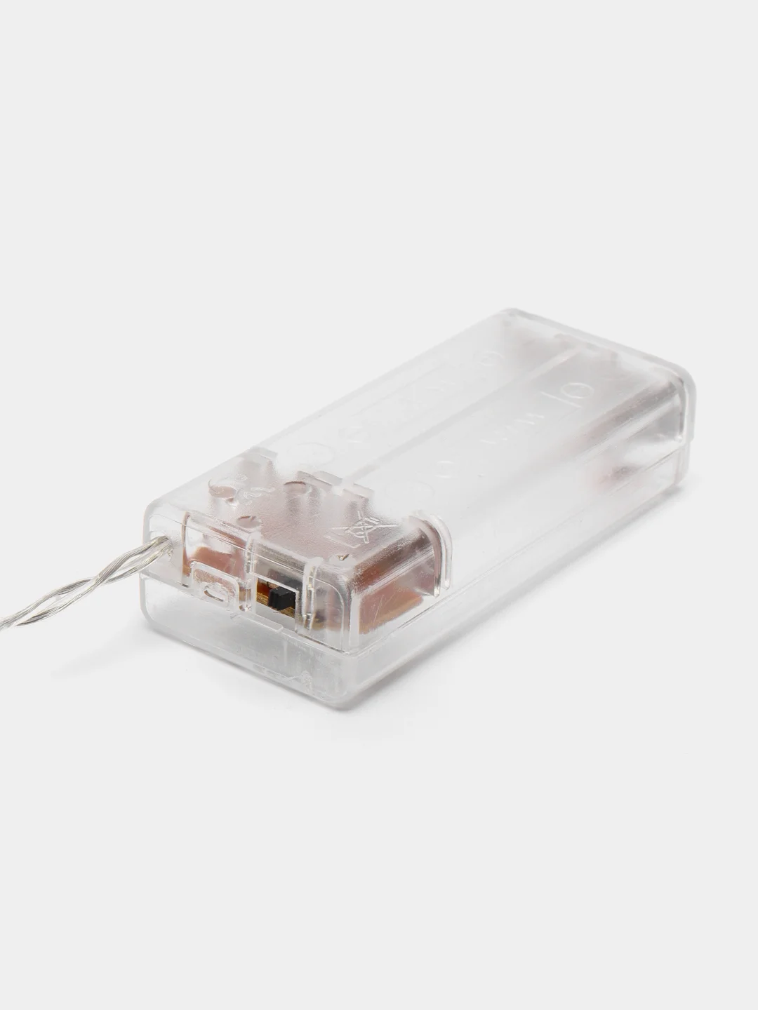 Гирлянда "Звезда", IP20, серебристая нить, 20 LED, свечение тёплое белое, 2 режима, АА х 2