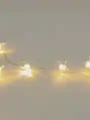 Гирлянда "Звезда", IP20, серебристая нить, 20 LED, свечение тёплое белое, 2 режима, АА х 2