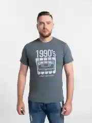 Серый футболка мужская