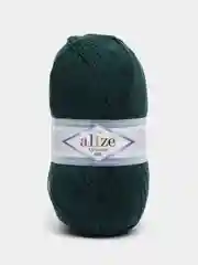 Тёмно-зелёный пряжа Alize Lanagold 800 Акрил 51% Шерсть 49% 100г 800м