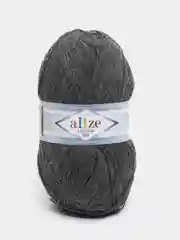 Тёмно-серый пряжа Alize Lanagold 800 Акрил 51% Шерсть 49% 100г 800м