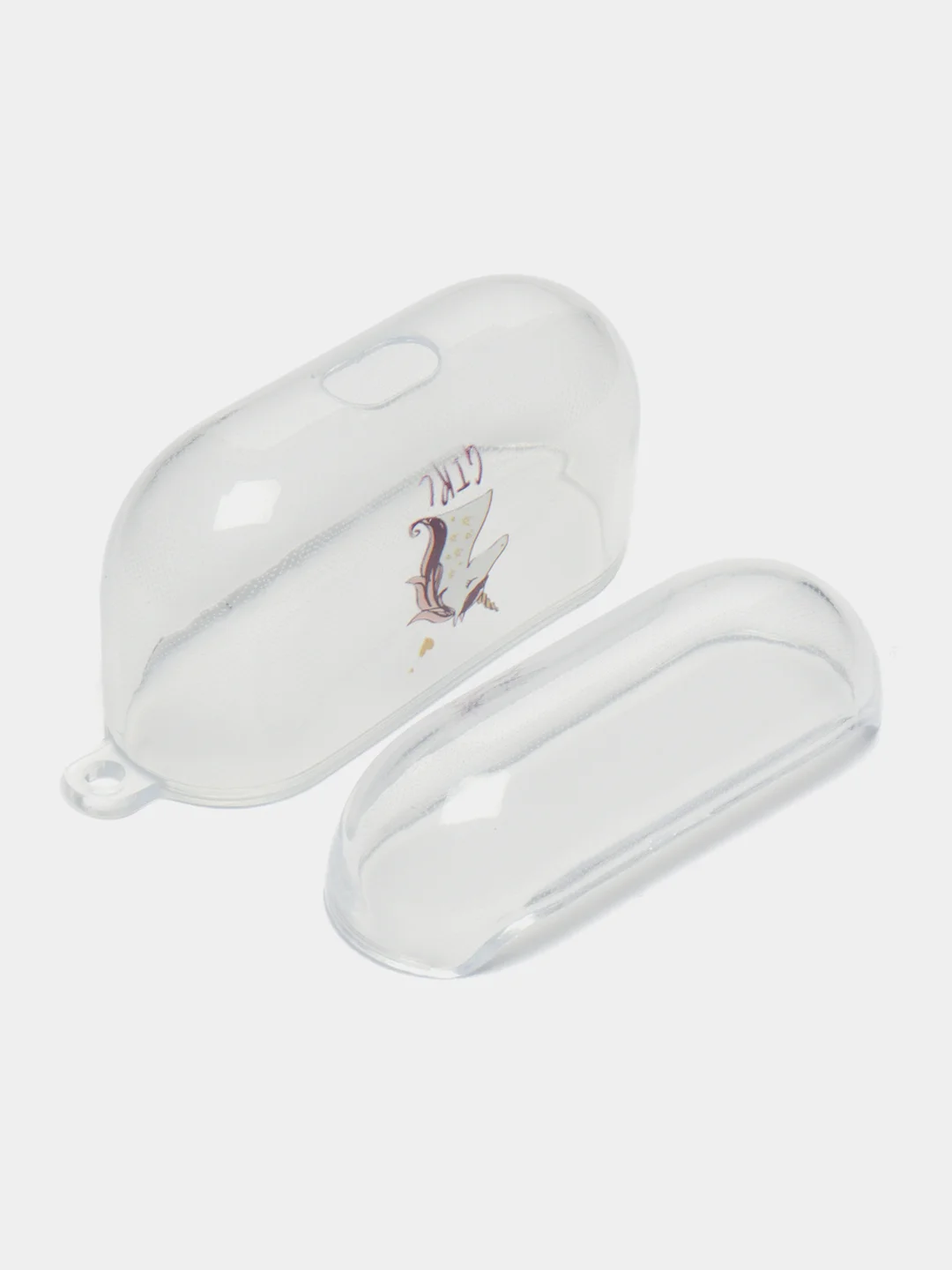 Пурпурный чехол для наушников AirPods Pro, силиконовый, прозрачный