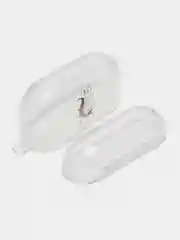 Пурпурный чехол для наушников AirPods Pro, силиконовый, прозрачный