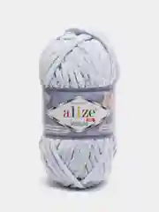 Ледяной пряжа плюшевая Alize Velluto, 100% микрополиэстер, 100г, 68м, плюшевая, велюровая веллюто