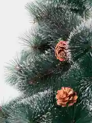 Зеленый елка искусственная новогодняя, с инеем и шишками, 60-300 см