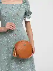 Коричневый сумка через плечо, женская