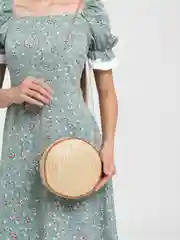 Коричневый сумка женская летняя, джутовая