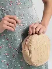 Розовый сумка женская летняя, джутовая